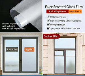 ฟิล์มติดกระจกแบบฝ้าสั่งทำพิเศษ ขายดี สำหรับใช้ในสำนักงานหรือที่บ้าน - Product Image 4