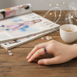 Vendita calda gioielli Vintage per ragazze di tendenza moda aperta e regolabile con corona zircone intarsio all'ingrosso - Product Image 3