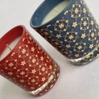 Bougie parfumée artisanale de luxe haut de gamme en verre personnalisé, cire de soja, décoration pour les fêtes, Pâques, Diwali, Ramadan, parfum