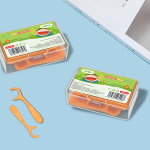 Tùy Chỉnh Xuất Khẩu Cấp Chăm Sóc Răng Miệng Trẻ Em Của Chỉ Tỉa Nha Khoa Dính Tùy Chỉnh Nhãn Tăm Flosser - Product Image 5