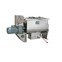 Mélangeur d'alimentation industriel 2T motif cosmétique 1000L mélangeurs à ruban à palettes pompe revêtement de moteur vide capacités supplémentaires 500L Max