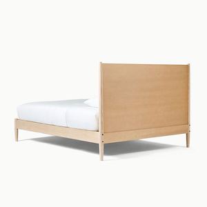 Diseño de mediados de siglo, estilo nórdico simple, marco de cama doble de madera maciza, muebles de dormitorio - Product Image 3