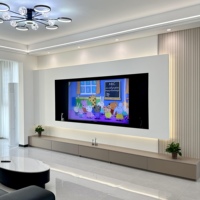 Meuble TV mural moderne sur mesure de style chinois, fabriqué en usine, meuble TV flottant pour salon
