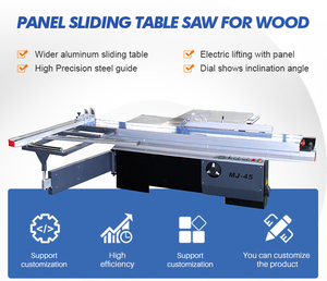 Gỗ MDF trượt bảng Bảng điều khiển máy cưa 45/90 độ CNC chế biến gỗ Acrylic PCV với nâng điện - Product Image 4