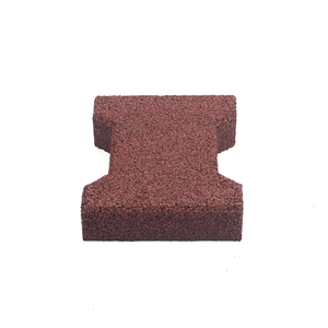 Briques de sol en caoutchouc de sécurité Absorption des chocs Carrelage à haute densité Carrelage de sol en caoutchouc pour aire de jeux Carrelages de sol en caoutchouc épais et inodore - Product Image 2