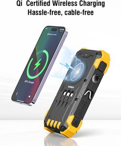 Cargador Solar de Alta Potencia 18400mAh Li-Polymer 22.5W, Banco de Energía Portátil Inalámbrico con Micro USB/USB-C, Enchufe Universal, Batería Externa para Exteriores - Product Image 4