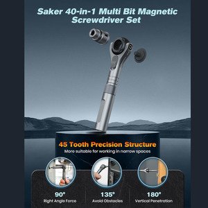 Multi Function Ratchet Wrench RS2 <b>Screwdriver</b> <b>Set</b> Magnetic <b>Bits</b> Removable Self-Assembly Portable Kit RS2 <b>Screwdriver</b> <b>Set</b> Tool Se - Product Image 2