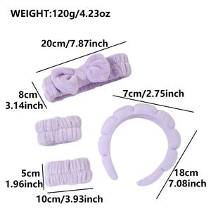 Populer 16 buah/Set plastik cakar mencuci ikat rambut ikat kepala mewah Set kustom ikat rambut untuk wanita - Product Image 2