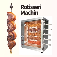 Rôtissoire Électrique Commerciale Professionnelle pour Viande, Poulet et Barbecue – Machine à Griller Rotative pour Restaurant