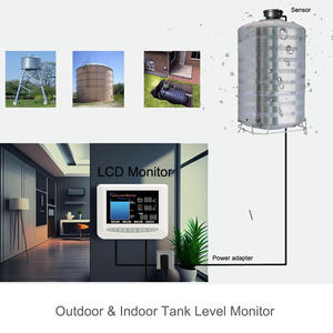 Thông minh TLC-2101Real-time không thấm nước siêu âm chỉ số mức độ hiển thị LCD báo động chất lỏng Màn hình bể nước - Product Image 2