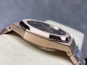 Reloj Mecánico de Buceo de Lujo, Super Calidad, Resistente al Agua, 41mm, Fábrica THB, Movimiento 3132, 15-412, Oro Amarillo, Esqueleto - Product Image 5