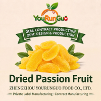 OEM Bulk Gedroogde Passievrucht Schijfjes Zuur Kauwbaar Tropisch Snack Echt Fruit Zonder Kunststoffen Natuurlijk 10kg
