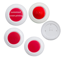 Boîtier de bouton en plastique personnalisé, pratique, pour bouton SOS sans fil d'urgence, mini boîtier de bouton de panique SOS, prend en charge la fabrication de moules OEM