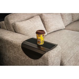 Bandeja de sofá de madera de bambú Mesa de reposabrazos de sofá lateral de bambú flexible decorativa moderna - Product Image 1