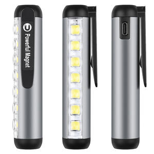 Linterna de Bolsillo Qimai 3050 LED Recargable con Clip y Imán, Portátil, Ligera, Carga USB - Product Image 5