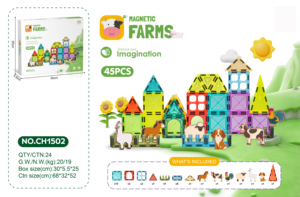 Ensemble <span class=keywords><strong>de</strong></span> <span class=keywords><strong>construction</strong></span> <span class=keywords><strong>magnétique</strong></span> Monde Animalier – Dernière édition – Coffret cadeau pour enfants – Emballage personnalisé avec logo – Vente en gros usine – Haute qualité - Product Image 5
