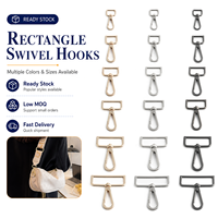 Accessoires de maroquinerie pour sacs à main : Boucle de sécurité à crochet pour petite bandoulière, fermoirs mousquetons et fermoirs à pression pivotants, personnalisables en taille, style mode