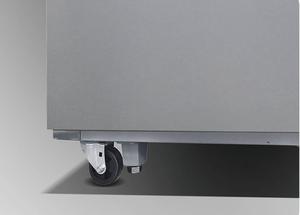 Congélateurs commerciaux à encastrer de 45 pieds cubes, 4 portes, refroidissement par ventilateur, dégivrage automatique, avec 6 étagères, extérieur et intérieur en acier inoxydable - Product Image 4