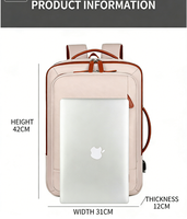 Sac à dos pour ordinateur portable avec certificat CE et faible MOQ, grande capacité, usage quotidien, avec rembourrage ergonomique du dossier pour un confort optimal