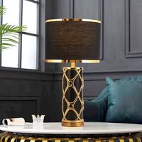 Lampe de table décorative de luxe nordique Led Restaurant lampe de table décor à la maison chambre chevet noir lampe de table de luxe