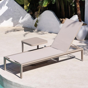 Chaise longue de jardin réglable pour l'extérieur, idéale pour la piscine et la plage - Product Image 3