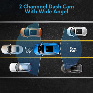 4K + 2K 2160P WIFI GPS Logger Dual Lens Car DVR Novatek 96675 Chip <span class=keywords><strong>Sony</strong></span> IMX415 Sensor Night Vision Dual Camera Dash Cam Recorder - Product Image 6