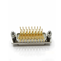 Connecteur micro-rectangulaire J30J-51ZKN à broches torsadées, 51 broches, pour insertion droite sur circuit imprimé