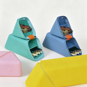 Customized BPA Free Large Capacity Storage Bag Waterproof Silicone Pen Case Soft <b>Holder</b> Stationery Bag for Kid Promotional Gift - Product Image 4