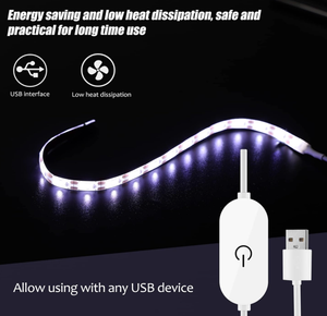 Lampe de machine à coudre à bande LED alimentée par <span class=keywords><strong>USB</strong></span> avec gradateur tactile corps en aluminium - Product Image 3