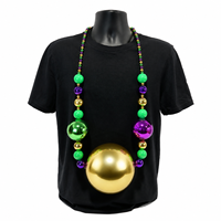 Collier de perles géantes lumineuses LED de 50 pouces pour Mardi Gras, défilés et fêtes