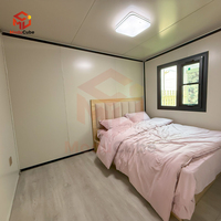 Moducube Maison conteneur extensible prête à l'emploi 20 pieds 40 pieds à vendre Maison préfabriquée pliable en acier léger Villa avec salle de bain