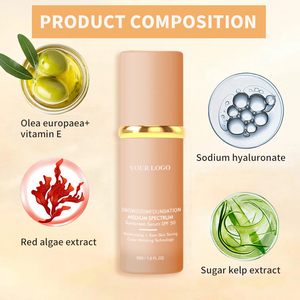 Base de Maquillaje 4 en 1 con Logotipo Personalizado, Cambia de Color con la Temperatura, Ligera, Delgada, Correctora, Hidratante, Nutritiva, <span class=keywords><strong>Crema</strong></span> de Maquillaje que No se Pega - Product Image 6