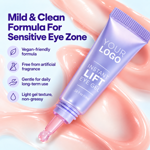 Sérum Gel Contour des Yeux Instantané Effet Lifting, Personnalisable en Usine, à Base de Microalgues Marines, Non Gras, avec Embout Applicateur, pour Réduire les Poches et Rajeunir la Peau Ternie - Product Image 4
