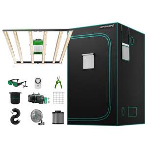 Mars Hydro 480W 4x4ft 120x120cm FC4800 LM301H <span class=keywords><strong>EVO</strong></span> Smart 6 ''IFresh Inline Fan Ventilation Kit Large Grow Zelt Kit complet - Product Image 1