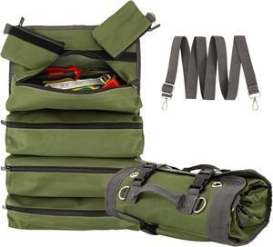 Échantillon gratuit de sacs à outils en toile pour hommes, sacs à outils robustes à enrouler, organisateur de sacs à outils pour mécaniciens, électriciens, amateurs - Product Image 4