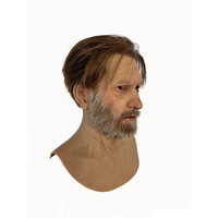 Masque en silicone pour tête entière ultra-réaliste à texture de peau humaine, pour jeu de rôle, simulation, accessoire de maquillage, pour homme chauve William