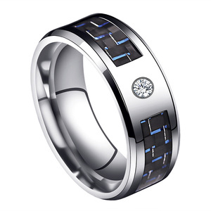 Freemason Stainless Steel Band <b>Ring</b> <b>for</b> <b>Men</b> | Carbon Fiber Inlay with Masonic Symbol | Polished Modern Statement Jewelry - Product Image 6