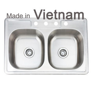<span class=keywords><strong>Lavello</strong></span> da cucina in acciaio inossidabile Vietnam Topmount, modello drop-in 2522, per il mercato americano, adatto anche per lavanderia - Product Image 3