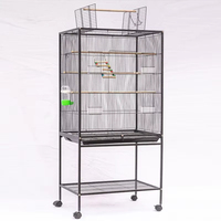 Cage à oiseaux de grande taille en métal ferme de haute qualité Joysing pour perroquet avec design pliable et fonction respirante