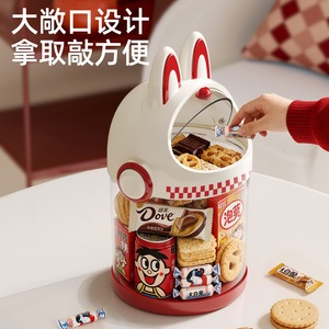 Cute Cartoon Snack Storage Container With Flip Top Lid Large Capacity Desktop Organizer For Party Food Storage - Product Image 5