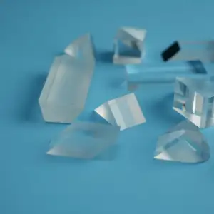 メーカーカスタムK9Bk7光学ガラスUV溶融シリカダブプリズム菱形五角形プリズムガラスプリズム