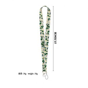 Cordón Personalizado con Diseño de Flor de Cerezo, Cordón Duradero para el Cuello con Clip Metálico, Cordón Bonito para Llaves, USB, Tarjetas, Uso Diario - Product Image 3