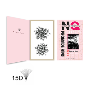 Extensions de cils individuelles NQ Eyelash Factory, longues, naturelles, vegan, sans cruauté, faites à la main, en soie synthétique, bouclées, carte arrière 100 - Product Image 4