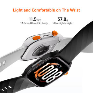 Montre connectée unisexe Starmax 2025 avec assistant vocal IA, écran carré en gel de silice, SDK, étanche IP68, chargement magnétique, réponse aux appels, calendrier - Product Image 3