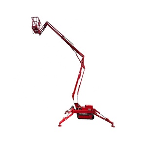 Penjualan Terbaik Crawler jenis diartikulasikan Boom Lift medan pelacakan Chassis 200kg kapasitas beban 10m tinggi Platform untuk pekerjaan udara - Product Image 2