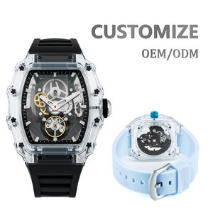 Relojes ODM de nueva llegada para hombre, reloj mecánico automático, relojes mecánicos de pulsera impermeables para hombre, diseño de barril, OEM - Product Image 6