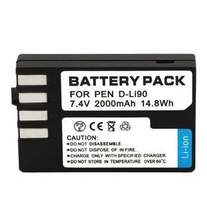 Batería para Cámara D-LI109 de 2000mAh para Pentax K-r K-30 K-50 K-70 DSLR, Certificación CE RoHS, Venta al Por Mayor, Calidad de Primera - Product Image 2