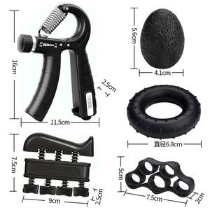 Adjustable Resistance Hand Gripper Kit-Lightweight Durable Silicone & Polypropylene Crank Handle for Workout Strength - Product Image 1