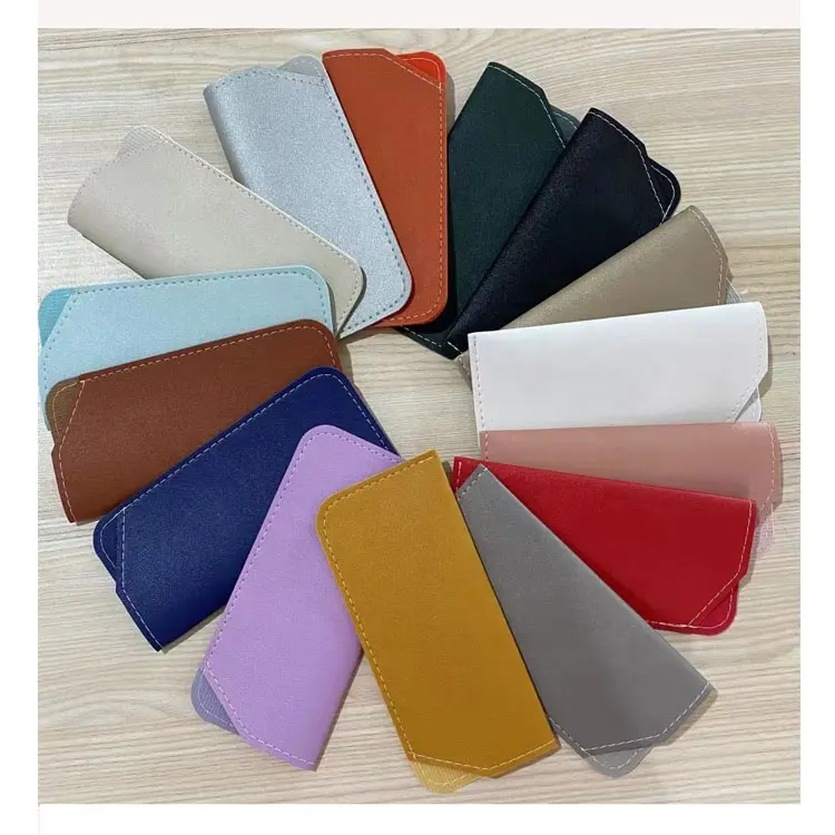 Eyeglass Soft Pu Leather Pouch/sunglasses Bag Sun Glasses Case Soft Pu Pouch