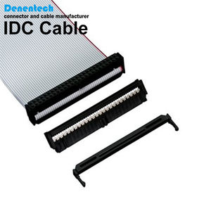 สายริบบิ้นแบนสีเทา16P IDC พร้อมตัวขยายระยะ2*8P 2.54มม. สำหรับอุปกรณ์อิเล็กทรอนิกส์เช่นหน้าจอ LED - Product Image 2